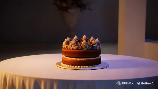 Magical Cake Transforms into Puppies in Artistic Film Clip – AI Generated Video | Hailuo AI