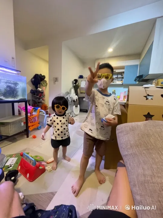 Children's Imaginary Kungfu Battle in Cozy Living Room – AI Generated Video | Hailuo AI