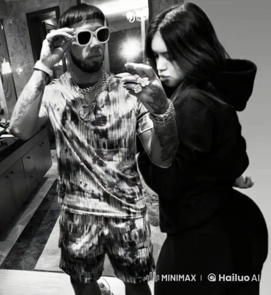 Stylish Couple in Intimate Bathroom Moment – AI Generated Video | Hailuo AI