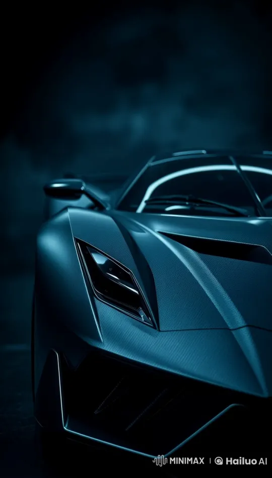 Stunning 4K Slow-Motion Showcase of a Sports Car's Design – AI Generated Video | Hailuo AI