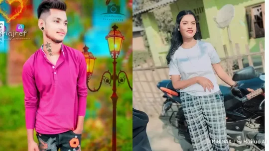 Young Couple's Intimate Moment in a Colorful Park Setting – AI Generated Video | Hailuo AI