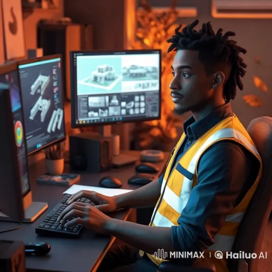 Architectural Design Session with Live2D Animation – AI Generated Video | Hailuo AI