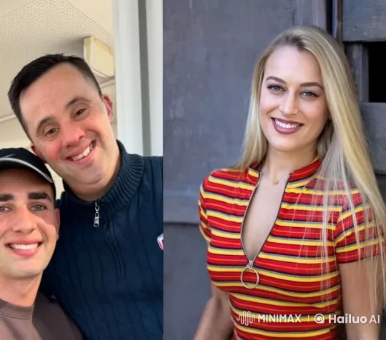 Francesco and Zima's Casual Portrait; Anderson's Intimate Kiss – AI Generated Video | Hailuo AI