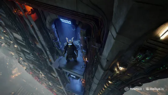 Title: "Goblin Hacker-Samurai in Cyberpunk Lair" – AI Generated Video | Hailuo AI