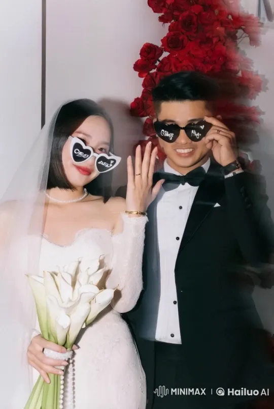 Elegant Bride and Groom's Martial Arts Wedding Performance – AI Generated Video | Hailuo AI