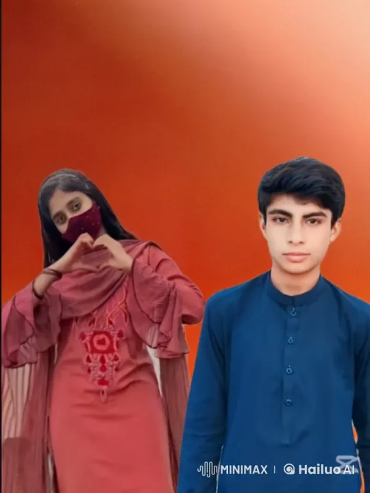 Young Couple Expressing Love with Hand Gestures – AI Generated Video | Hailuo AI
