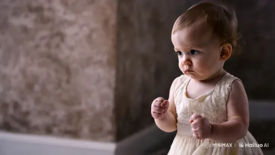 Aesthetic Framing of Innocence vs. Instinct – AI Generated Video | Hailuo AI