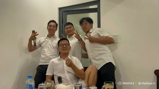 Synchronized Kung Fu Routine by Four Men – AI Generated Video | Hailuo AI