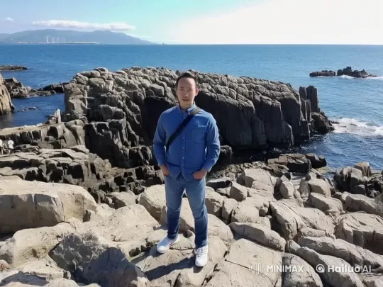 Man Dives Courageously into the Sea from the Cliff – AI Generated Video | Hailuo AI
