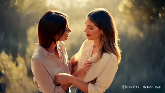 High Aesthetic Film Clip: Women's Intimate Moment – AI Generated Video | Hailuo AI