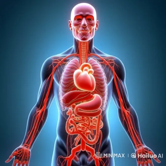 Animated Journey of Blood Flow in the Human Body – AI Generated Video | Hailuo AI