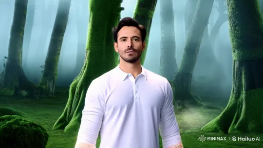 Mystical Forest: Man Transforms into Dragon-Human Hybrid – AI Generated Video | Hailuo AI