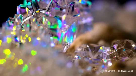 Exploring the Aesthetic Microcosm of Crystalline Beauty – AI Generated Video | Hailuo AI