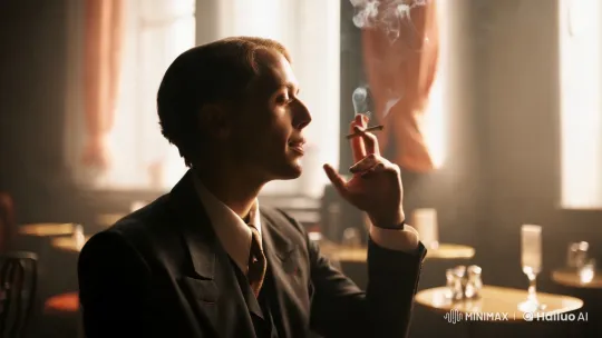 Smoking - Aesthetic Film Clip of a Vintage-Era Café Scene – AI Generated Video | Hailuo AI