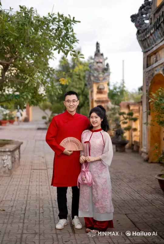 Traditional Attire, Dynamic Kung Fu at Serene Temple – AI Generated Video | Hailuo AI