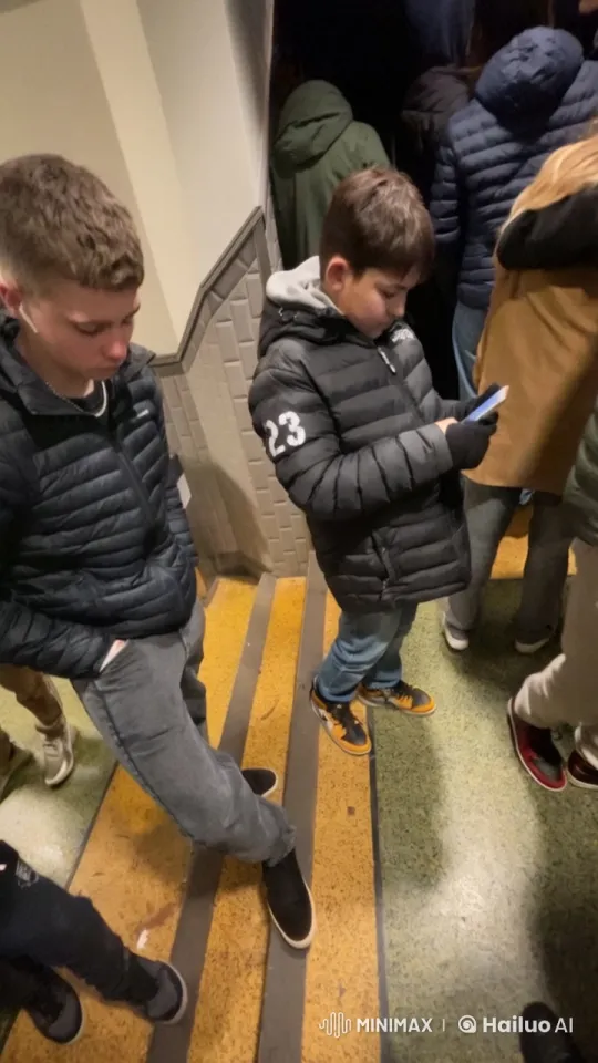 Winter Coats and Public Affection Scene – AI Generated Video | Hailuo AI