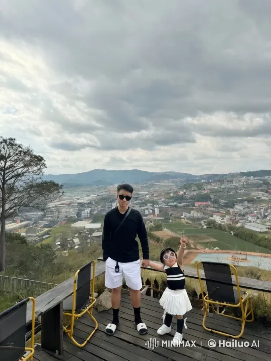 Young Man and Girl Practice Playful Kung Fu on Mountain – AI Generated Video | Hailuo AI