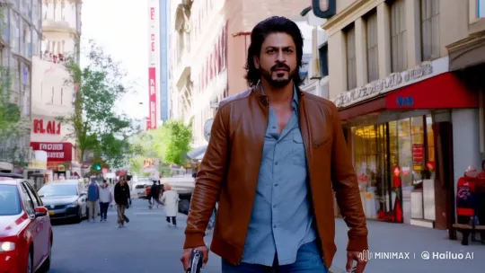 Man with Gun Walks Through Bustling City Street – AI Generated Video | Hailuo AI