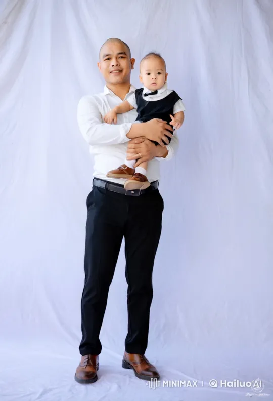 Father and Child Practice Kung Fu Moves – AI Generated Video | Hailuo AI