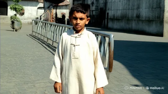 Young Boy Smoking in Urban Sunlight – AI Generated Video | Hailuo AI