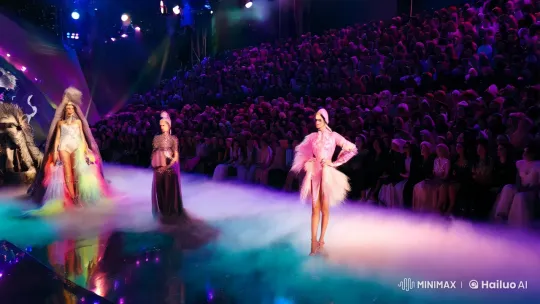 EVOKE SHOW: Futuristic Fashion Spectacle by VIDARS – AI Generated Video | Hailuo AI