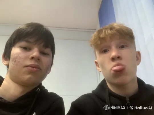 Boys in Black Hoodies Argue and Fight in Static Room – AI Generated Video | Hailuo AI