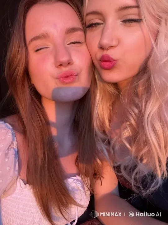 Intimate Sunset Kiss Between Two Women – AI Generated Video | Hailuo AI