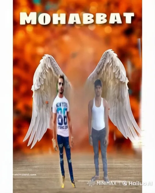 Two Individuals in Angel Wings Walk Together – AI Generated Video | Hailuo AI