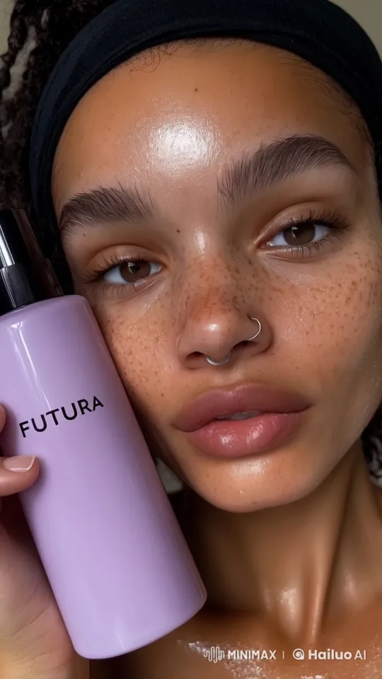 Woman Showcases "FUTURA" Product with Serene Expression – AI Generated Video | Hailuo AI