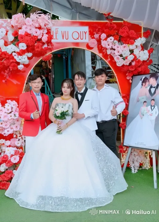 Wedding Disrupted by Groomsmen's Brawl Amidst Floral Beauty – AI Generated Video | Hailuo AI