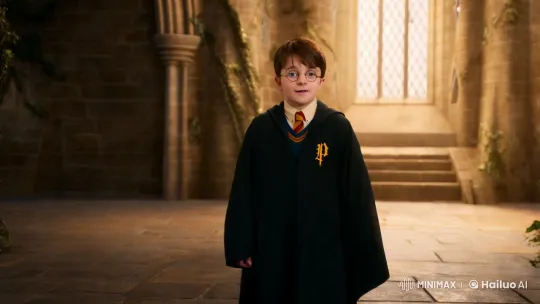 Harry Potter's Childhood: A Magical Encounter at Hogwarts – AI Generated Video | Hailuo AI