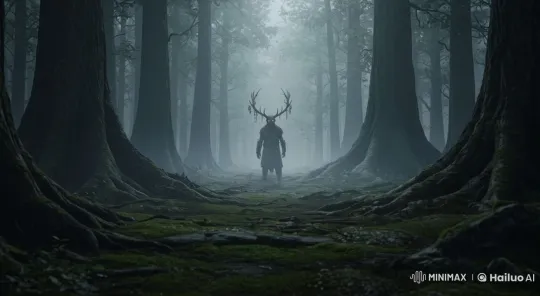 Mysterious Tall Man Walks Through Enchanted Forest – AI Generated Video | Hailuo AI