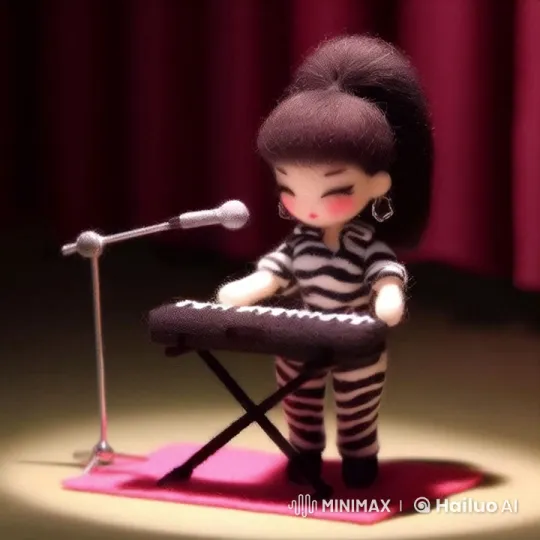 Tiny Performer Captivates with Soulful Piano and Vocal Performance – AI Generated Video | Hailuo AI