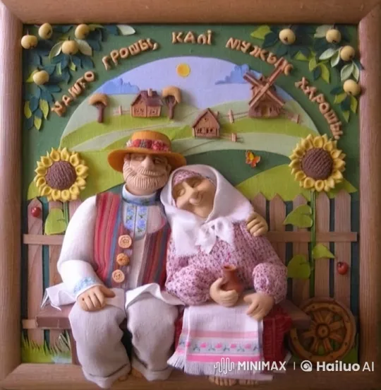 Elderly Couple's Loving Moment in Traditional Folk Setting – AI Generated Video | Hailuo AI