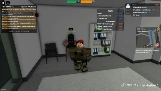 Police Officer Monitors Suspect in Tense Interrogation Room – AI Generated Video | Hailuo AI