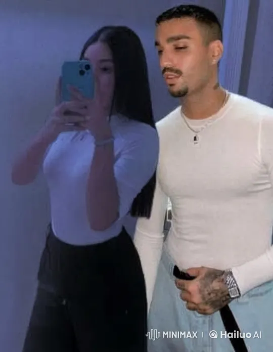 Young Couple's Tender Mirror Selfie Moment – AI Generated Video | Hailuo AI