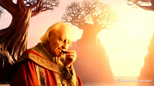 Tolkien: A Contemplative Evening with the Creator of Middle-earth – AI Generated Video | Hailuo AI