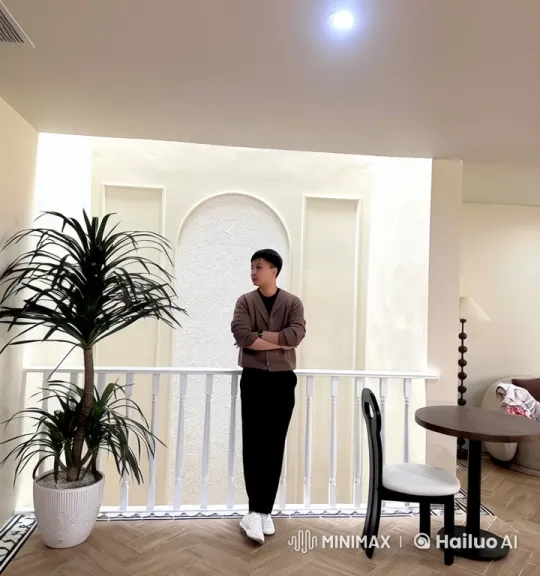 Cozy Room Animation with Relaxed Young Man – AI Generated Video | Hailuo AI