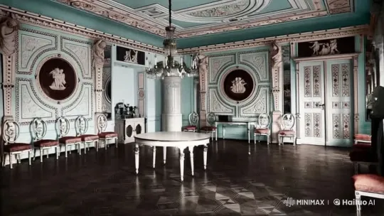 Tour of an Ornate 18th-Century-Inspired Decorative Room – AI Generated Video | Hailuo AI