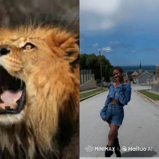 Hero Defeats Lion in Epic Battle – AI Generated Video | Hailuo AI