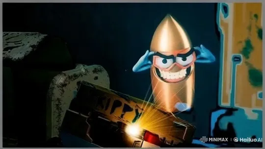 Golden Character Revives Mysterious XPPT Box – AI Generated Video | Hailuo AI