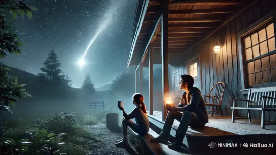 Stargazing Couple on a Quiet Night – AI Generated Video | Hailuo AI