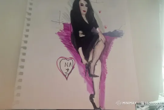 T-girl Seductively Uncrosses Legs, Showcasing Elegant Stockings – AI Generated Video | Hailuo AI