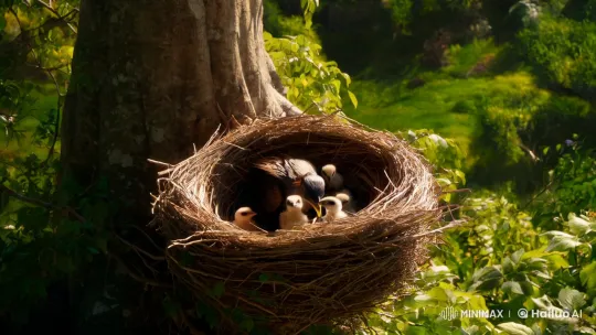 Bird-to-Dragon Transformation in Serene Nature Setting – AI Generated Video | Hailuo AI