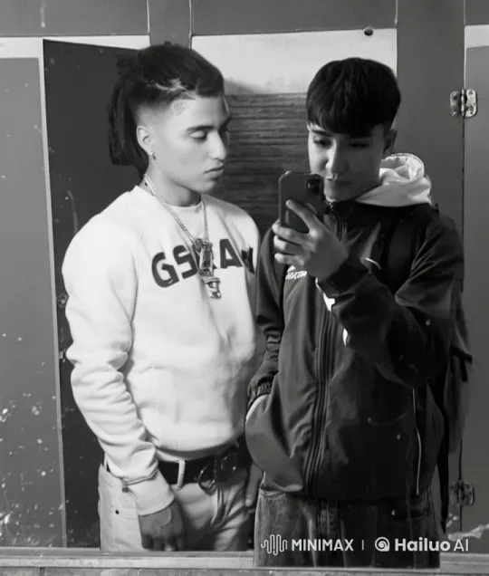 Intimate Moment Captured in Mirror Reflection – AI Generated Video | Hailuo AI