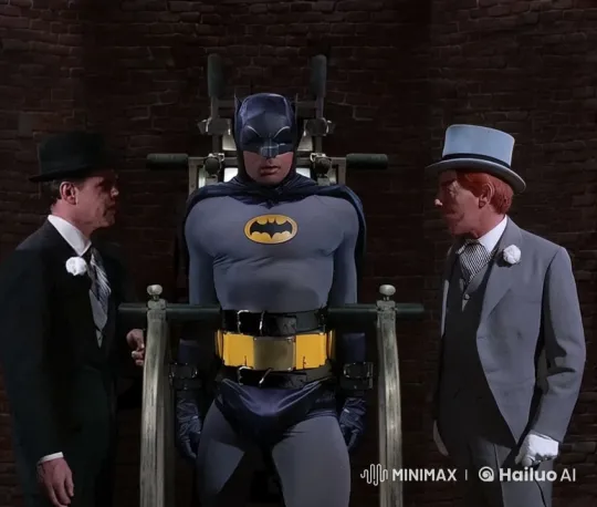 Batman Restrained, Mocked by Two Men in Suits – AI Generated Video | Hailuo AI