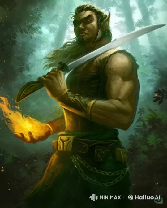 Druid Transforms into Majestic Wolf in Enchanted Forest – AI Generated Video | Hailuo AI