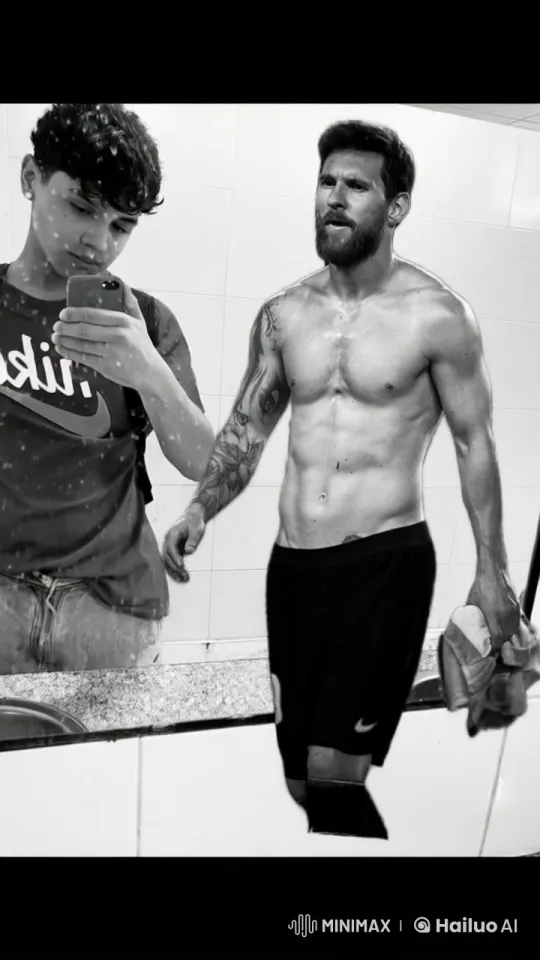Affectionate Moment in the Bathroom Mirror – AI Generated Video | Hailuo AI