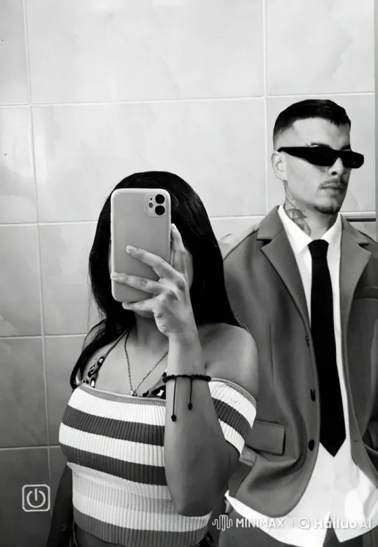 Intimate Bathroom Selfie with Affectionate Moment – AI Generated Video | Hailuo AI