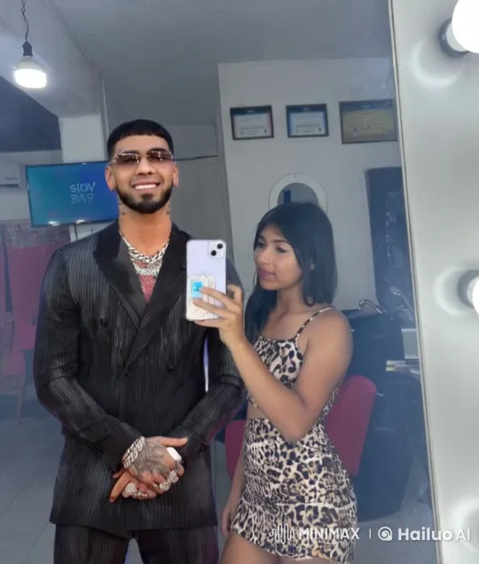 Couple Shares Tender Moment in Intimate Mirror Reflection – AI Generated Video | Hailuo AI